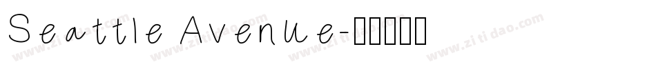 Seattle Avenue字体转换